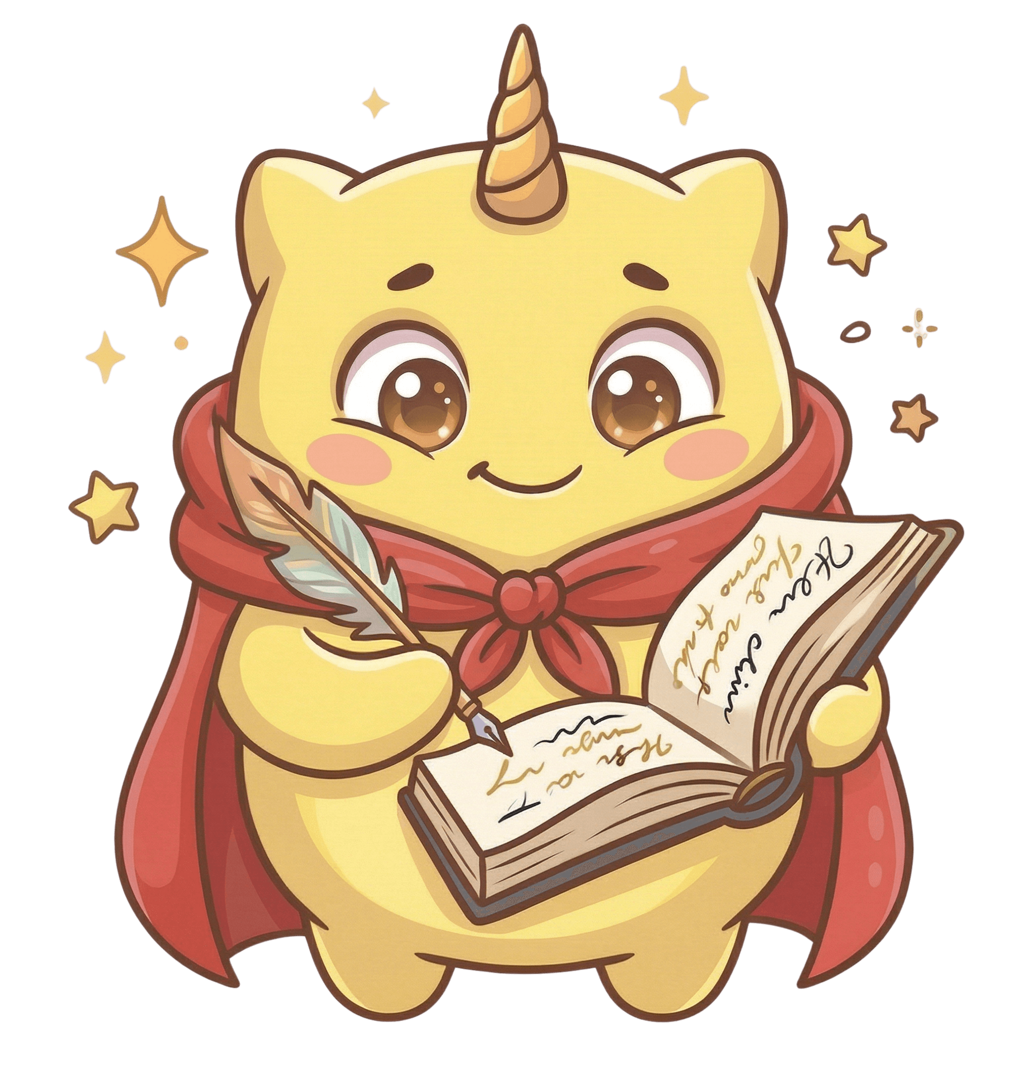 Amawish mascot beside the Amawish logo on a generation flow